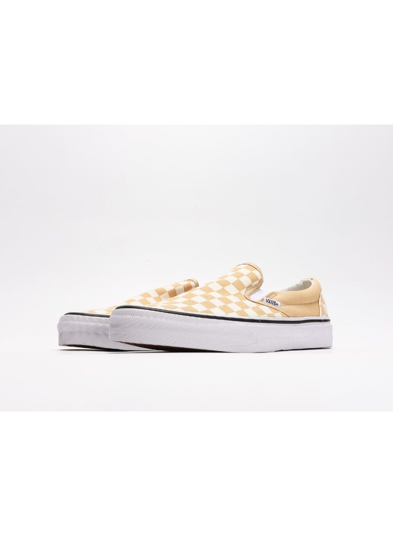 Vans Slip-On Beige Checkerboard Canvas Sneakers - Image 5